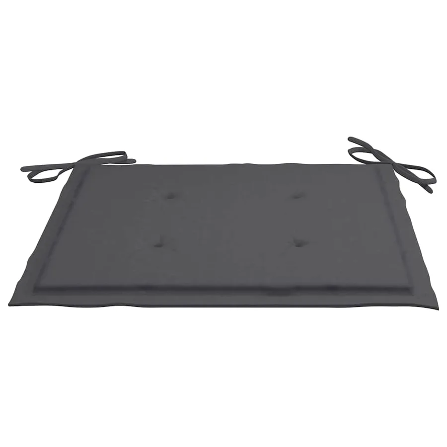 Chaises pliables de jardin avec coussins lot de 8 Teck solide - 11