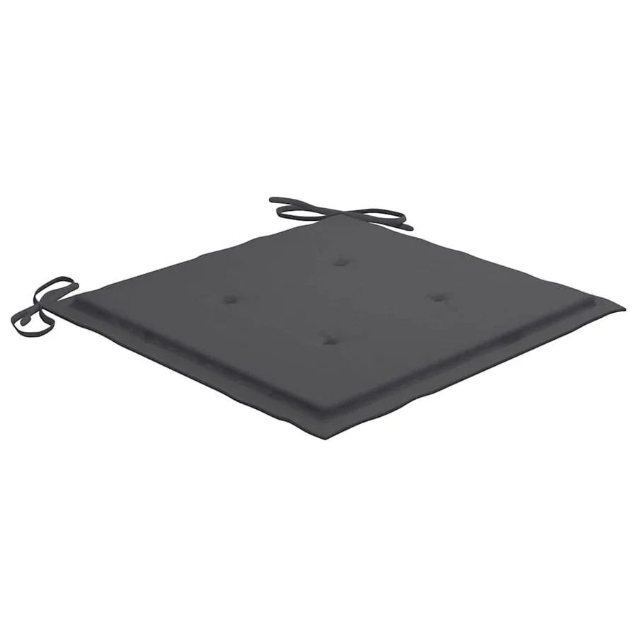 Chaises pliables de jardin avec coussins lot de 8 Teck solide - 8