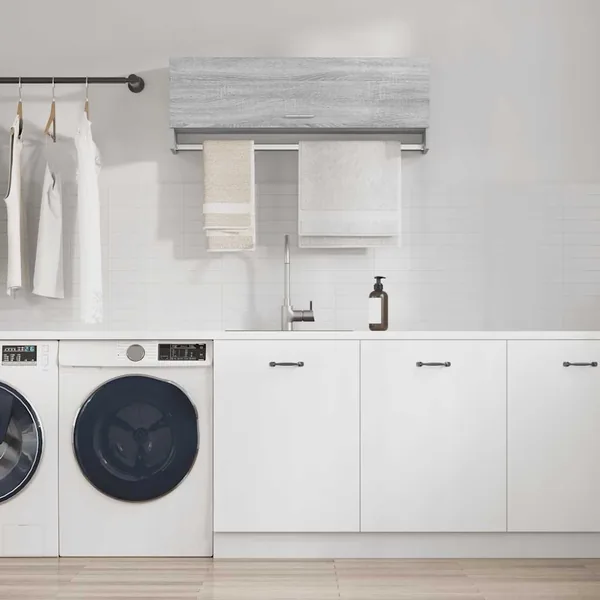 Garde-robe Sonoma gris 100x32,5x35 cm Bois d'ingénierie