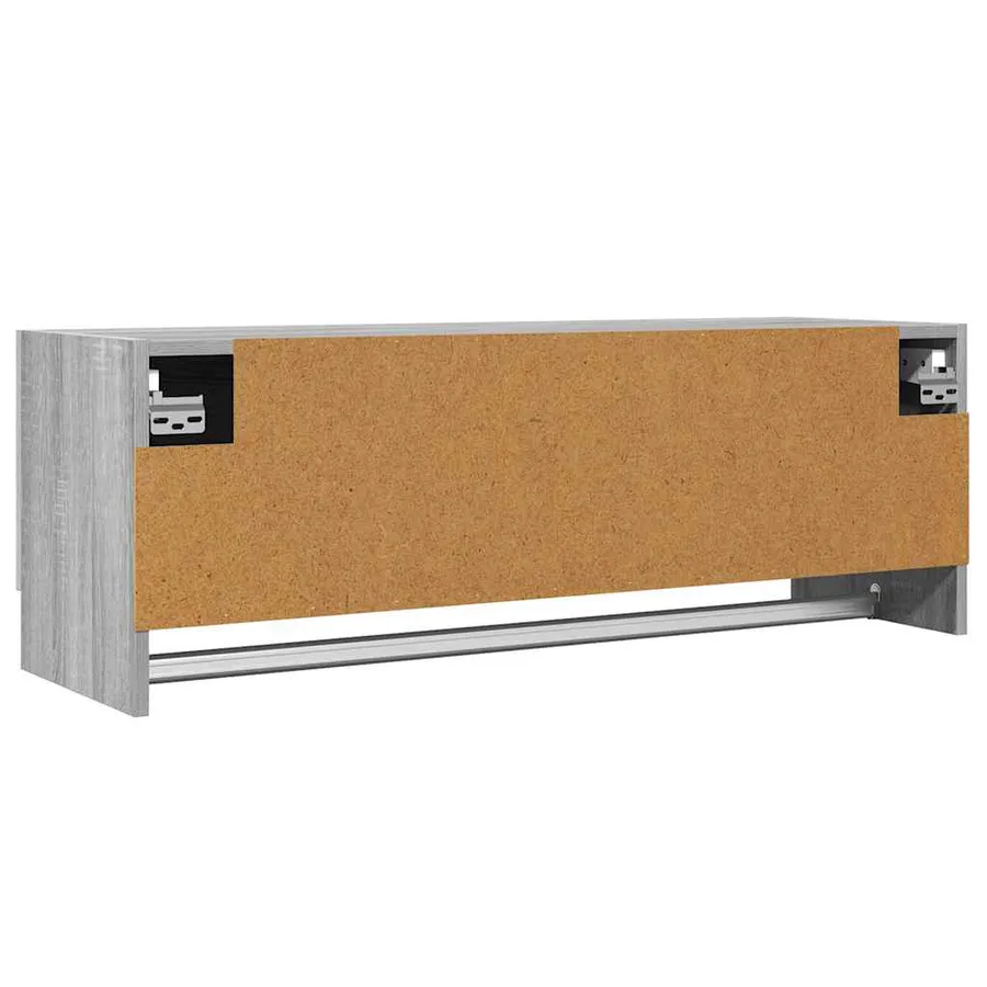Garde-robe Sonoma gris 100x32,5x35 cm Bois d'ingénierie - 3