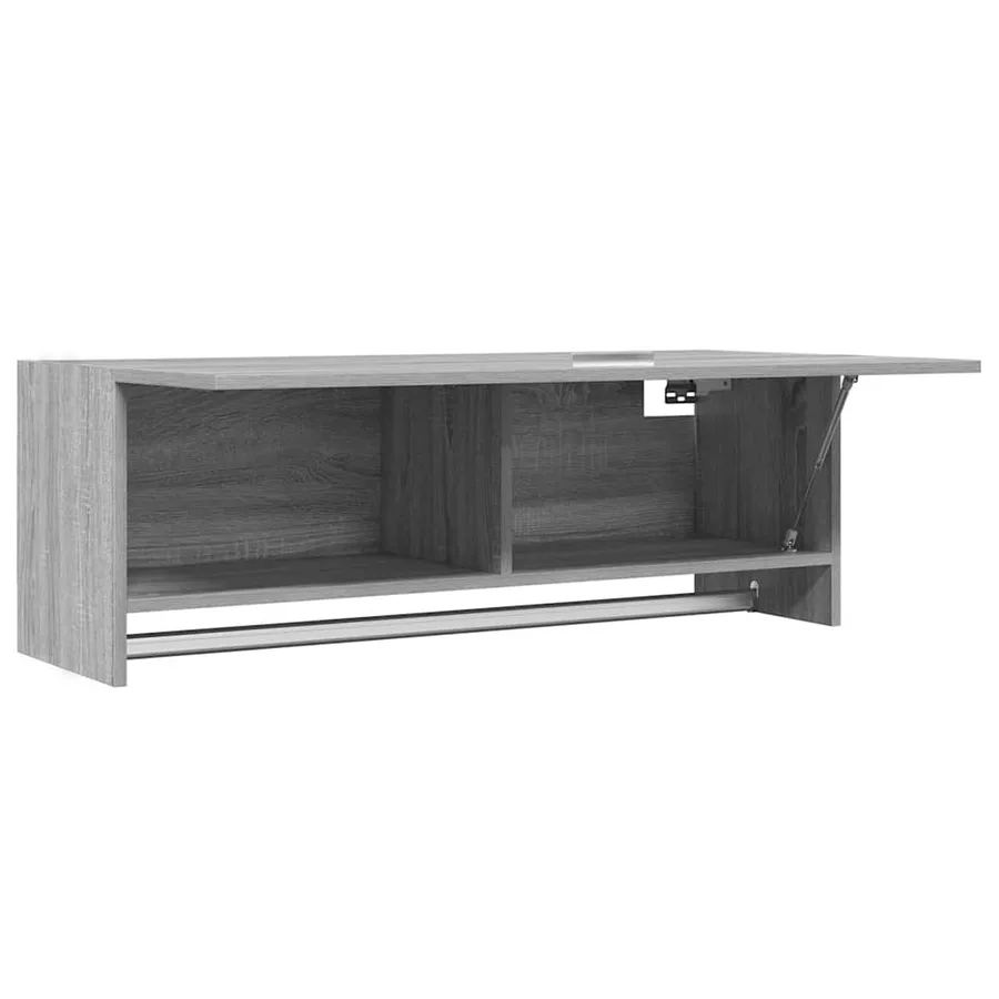 Garde-robe Sonoma gris 100x32,5x35 cm Bois d'ingénierie - 6