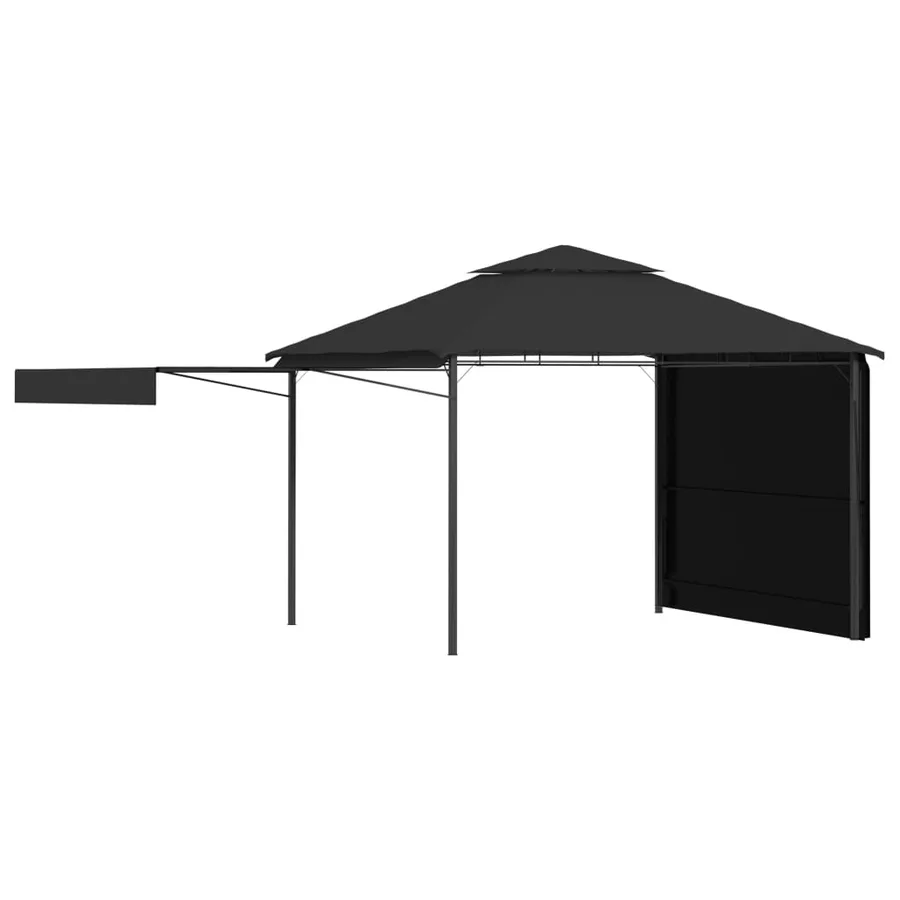 Belvédère et double toits étentus 3x3x2,75 m Anthracite 180g/m² - 2