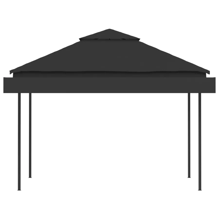 Belvédère et double toits étentus 3x3x2,75 m Anthracite 180g/m² - 5