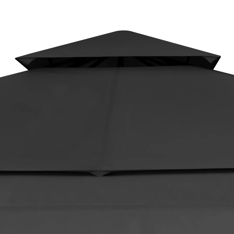 Belvédère et double toits étentus 3x3x2,75 m Anthracite 180g/m² - 6
