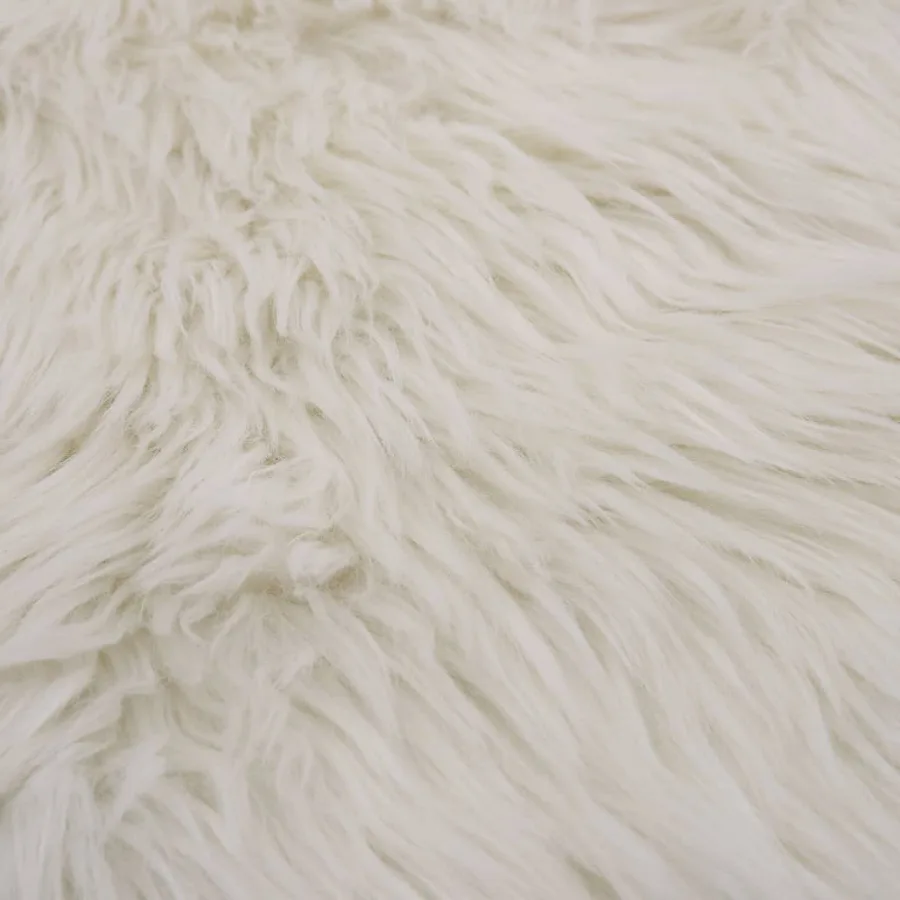 Tapis 60 x 90 cm Peau de mouton synthétique Blanc - 4