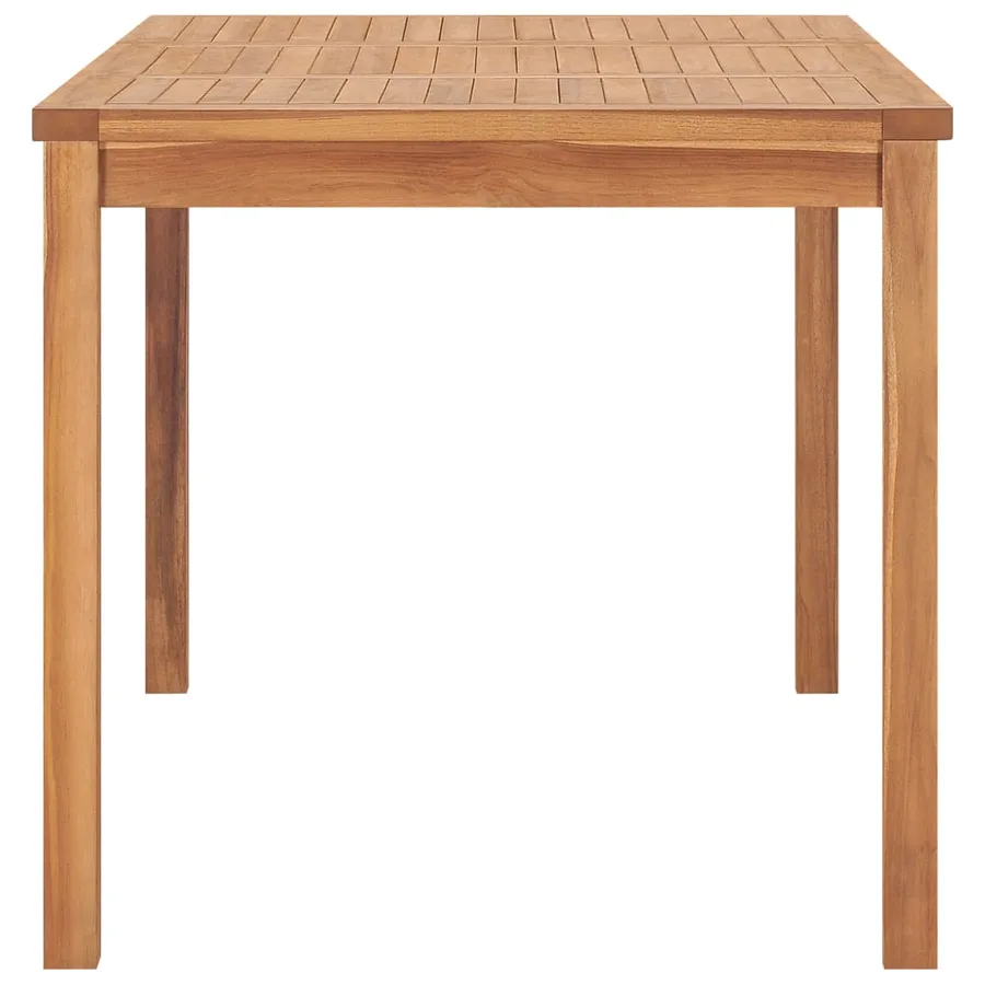 Ensemble de salle à manger de jardin 5 pièces 140 x 80 cm en bois de teck massif - 12