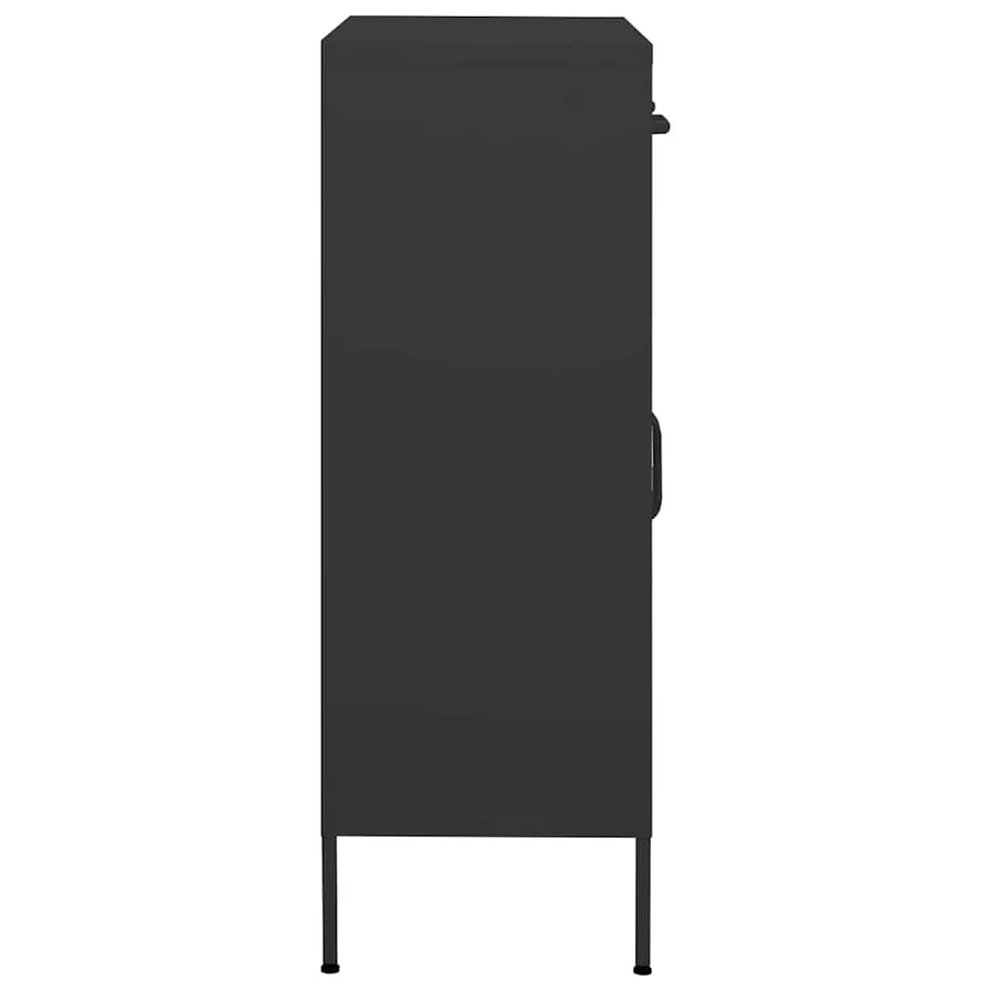 Armoire de rangement Anthracite 80x35x101,5 cm Acier - 4
