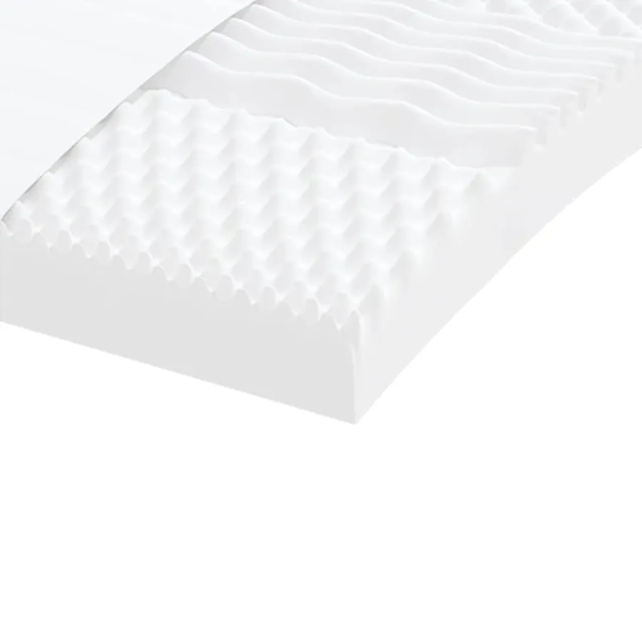 Matelas en mousse 2 pcs blanc 90x200 cm 7 zones dureté 20 ILD - 7