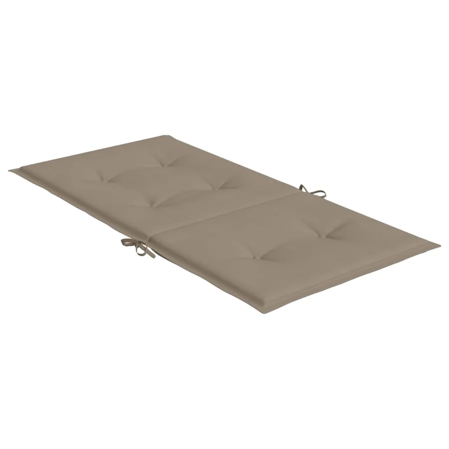 Coussins de chaise de jardin à dossier bas lot de 6 taupe - 6