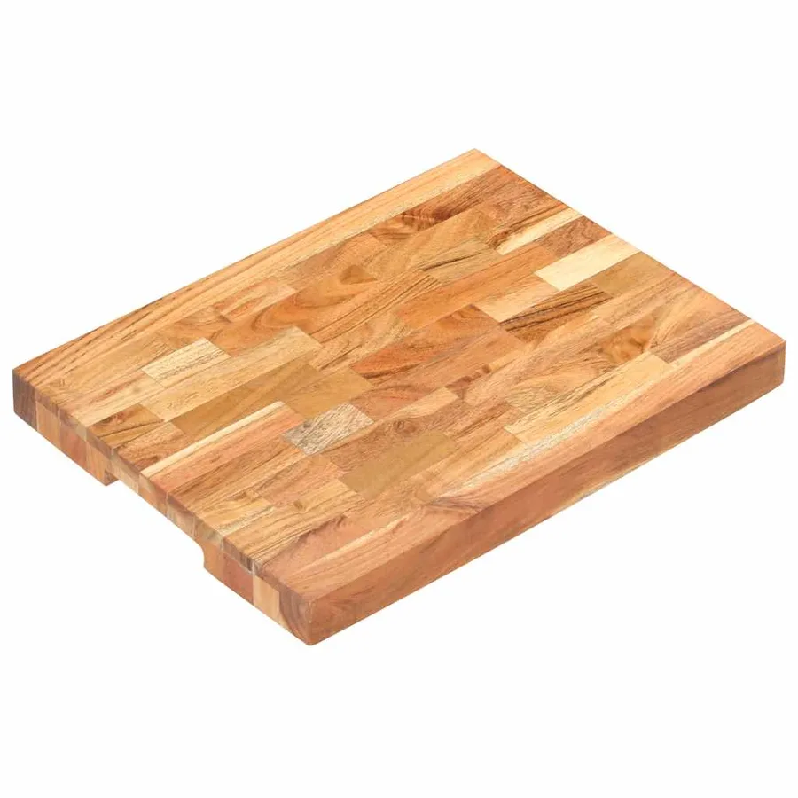 Planche à découper 40x30x4 cm Bois d'acacia massif - 11