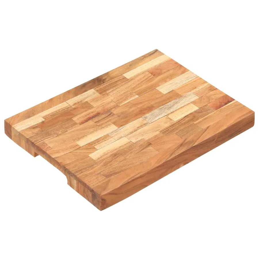Planche à découper 40x30x4 cm Bois d'acacia massif - 8