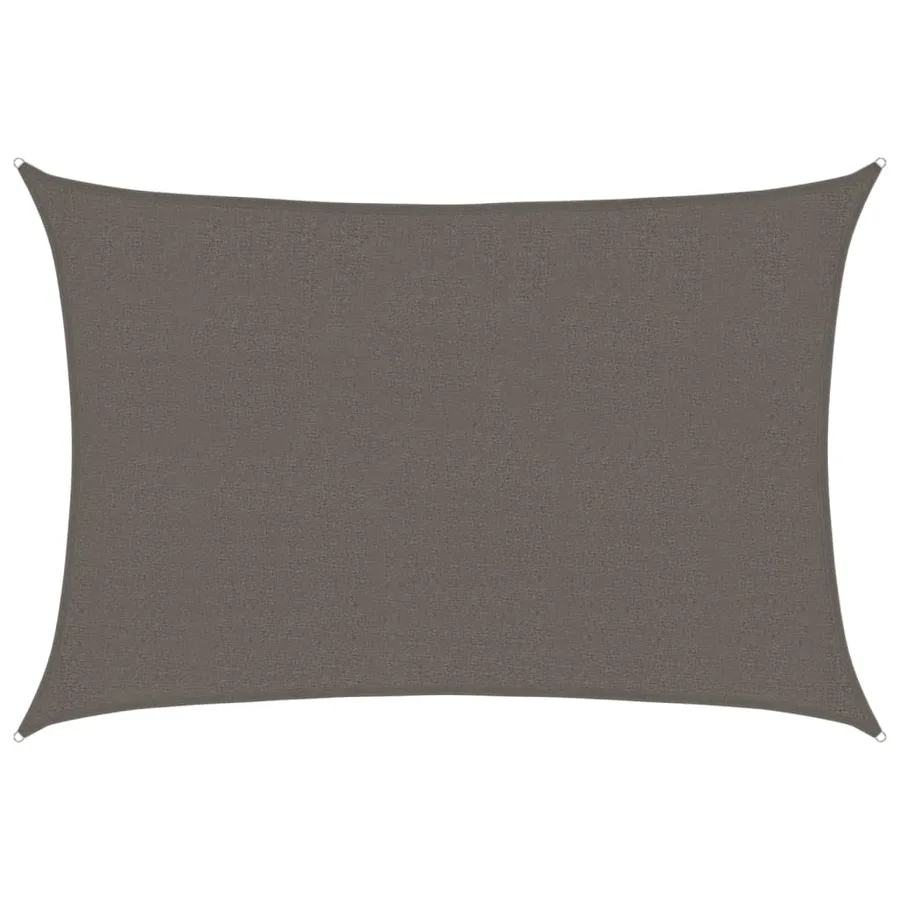 Voile d'ombrage 160 g/m² Anthracite 2,5x4 m PEHD - 2