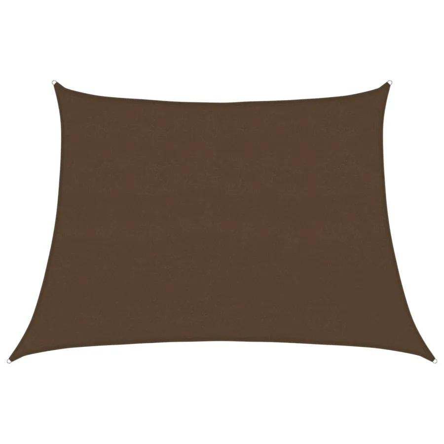 Voile d'ombrage 160 g/m² Marron 4/5x3 m PEHD - 2
