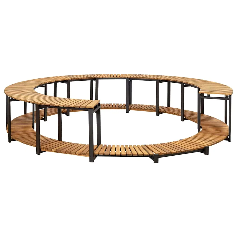 Cadre de spa 273x53 cm bois d'acacia massif - 2