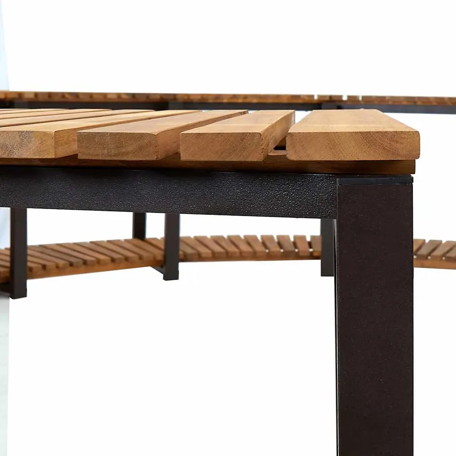 Cadre de spa 273x53 cm bois d'acacia massif - 6