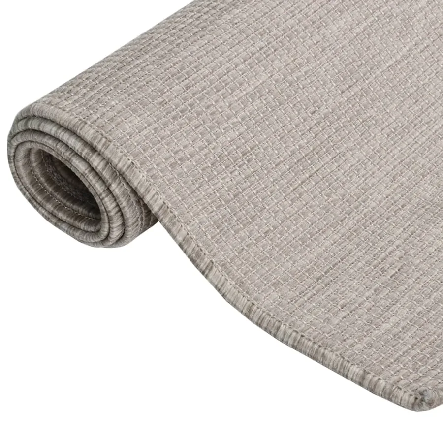 Tapis à tissage plat d'extérieur 160x230 cm gris clair - 3