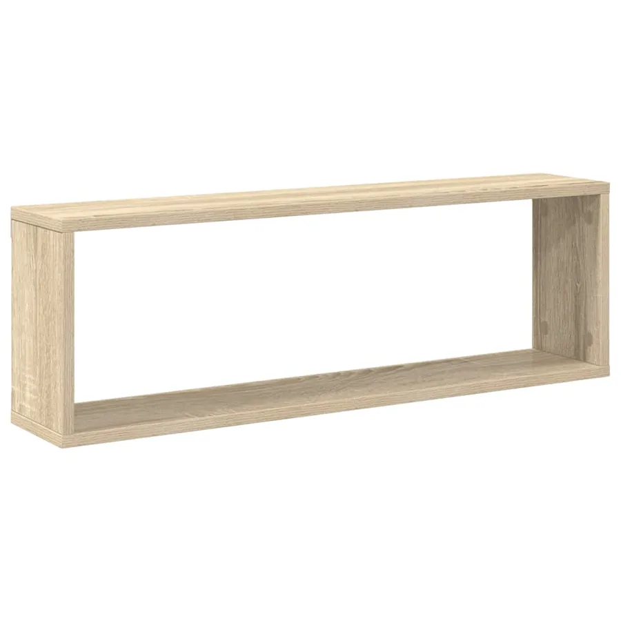 Étagères cube murales 2 pcs chêne sonoma bois d'ingénierie - 5