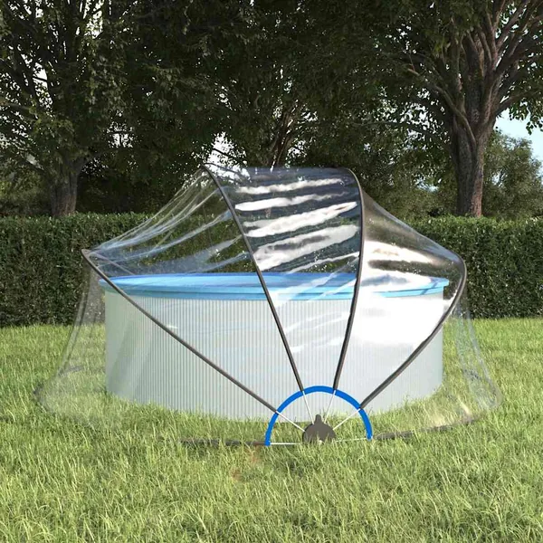 Dôme de piscine rond 315x158 cm PVC