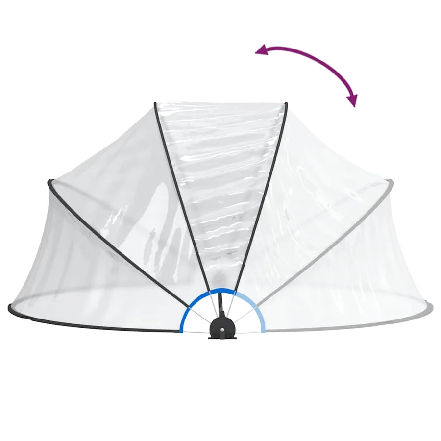 Dôme de piscine rond 315x158 cm PVC - 6