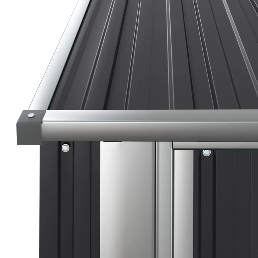 Abri de jardin Anthracite 180,5x97x209,5 cm Acier galvanisé - 5