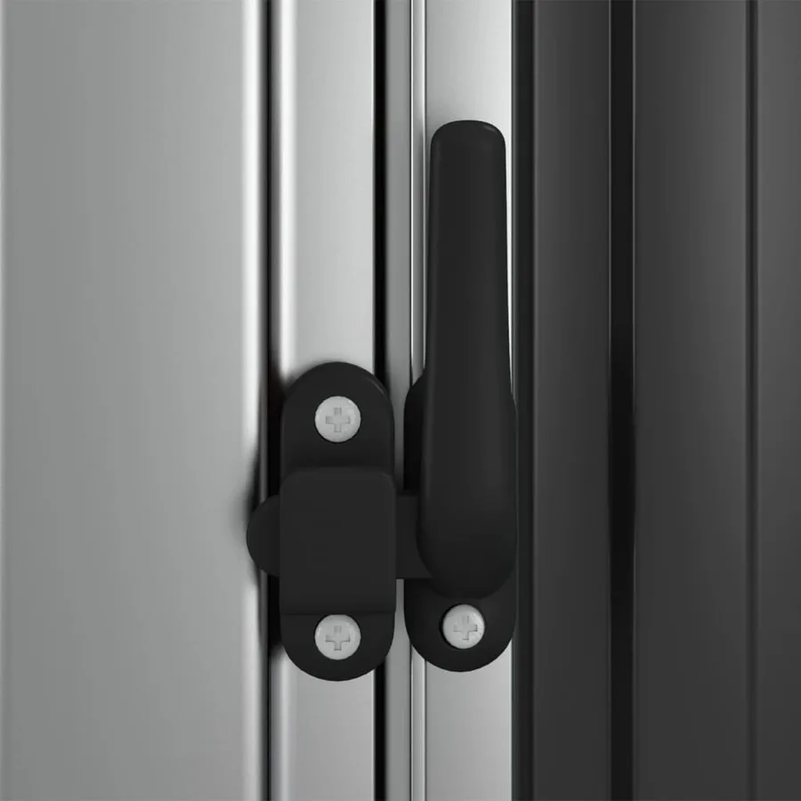 Abri de jardin Anthracite 180,5x97x209,5 cm Acier galvanisé - 6