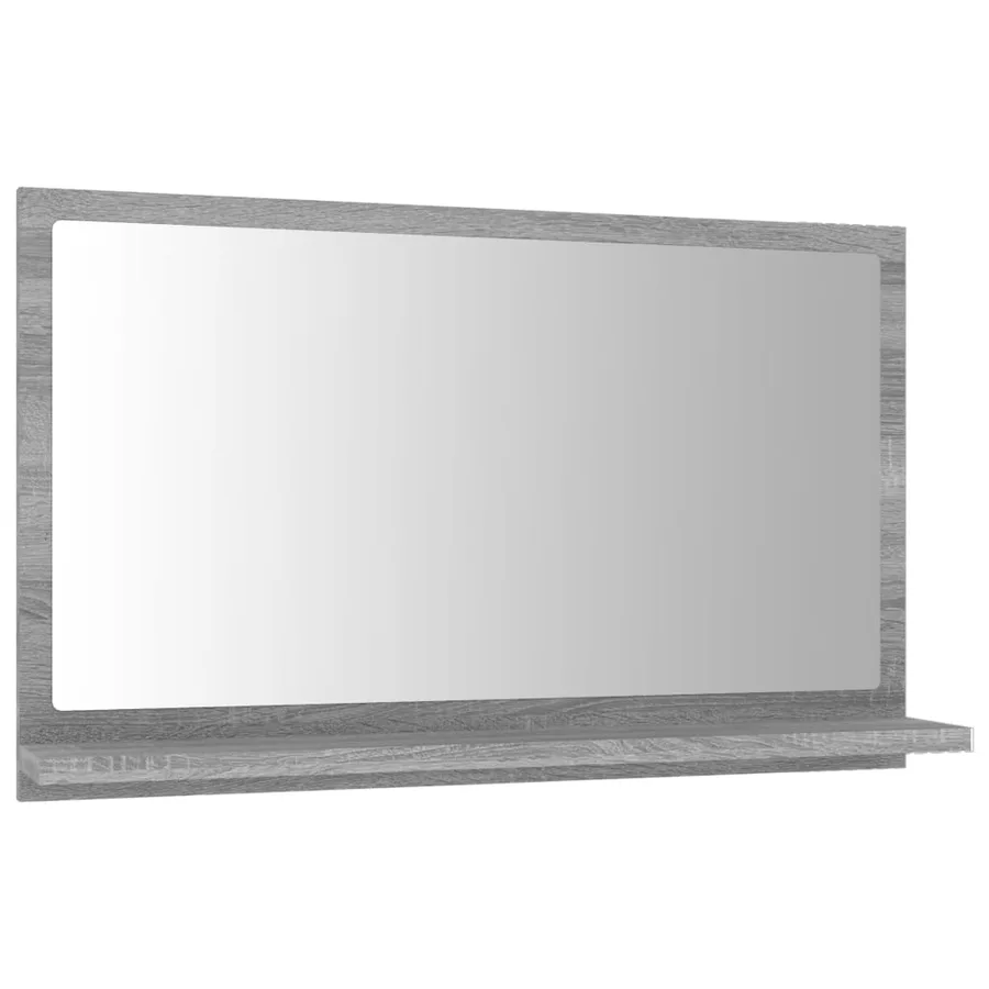 Miroir de bain Sonoma gris 60x10,5x37 cm Bois d'ingénierie - 2