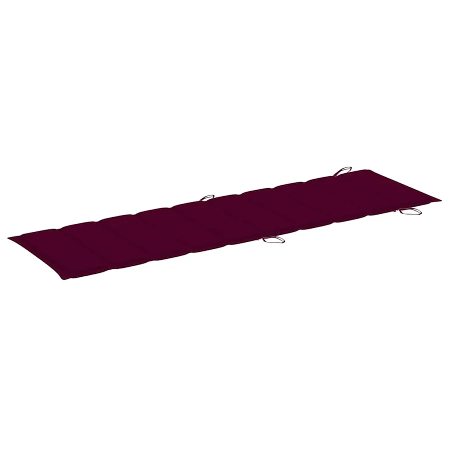 Chaises longues lot de 2 avec coussins Bois d'acacia solide - 8