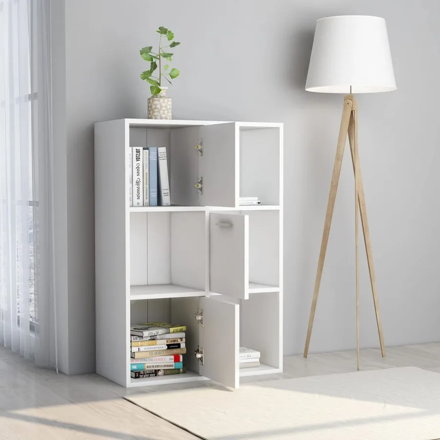 Armoire de rangement Blanc 60x29,5x90 cm Bois d'ingénierie - 3