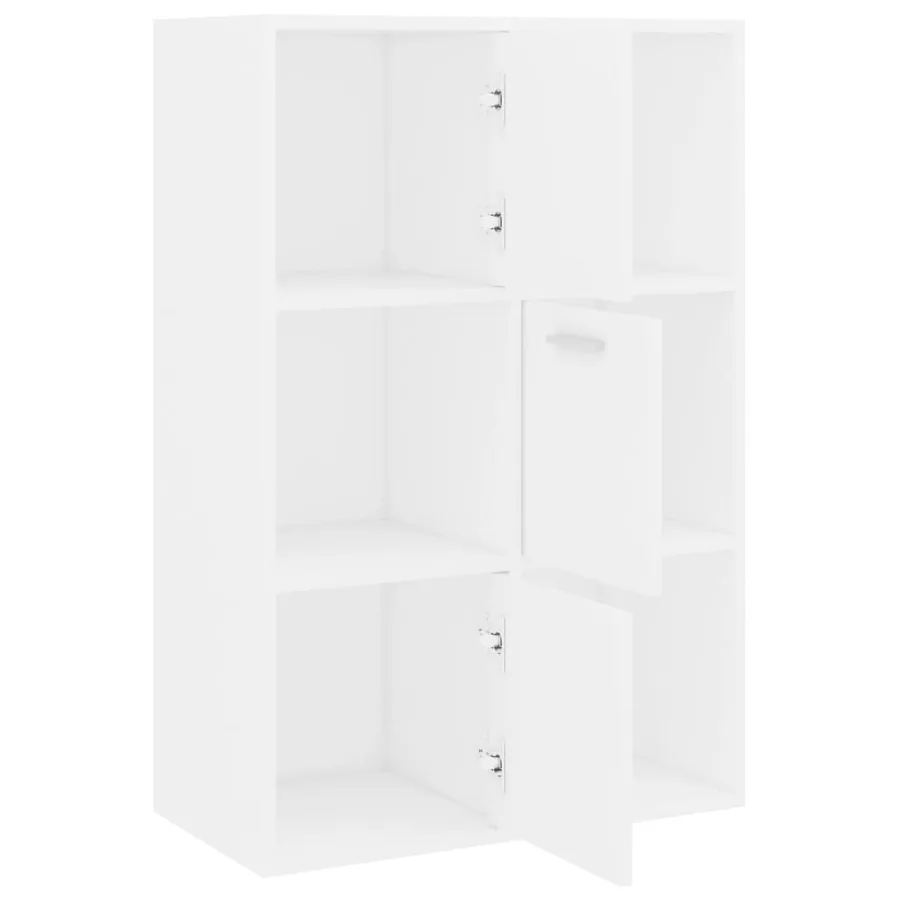 Armoire de rangement Blanc 60x29,5x90 cm Bois d'ingénierie - 6