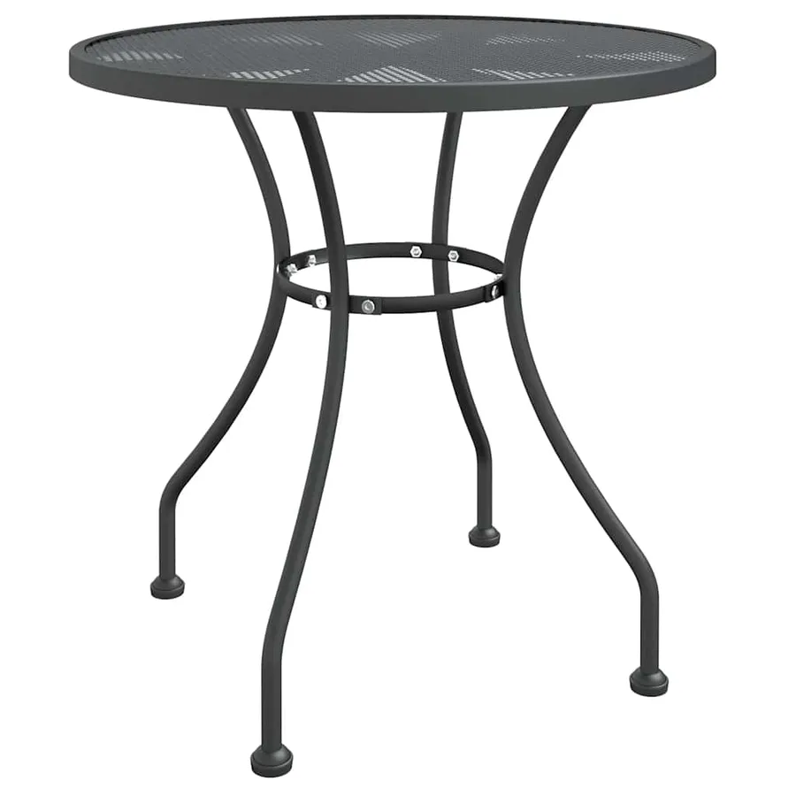 Ensemble à manger de jardin 5 pcs Maille Métal Anthracite - 4