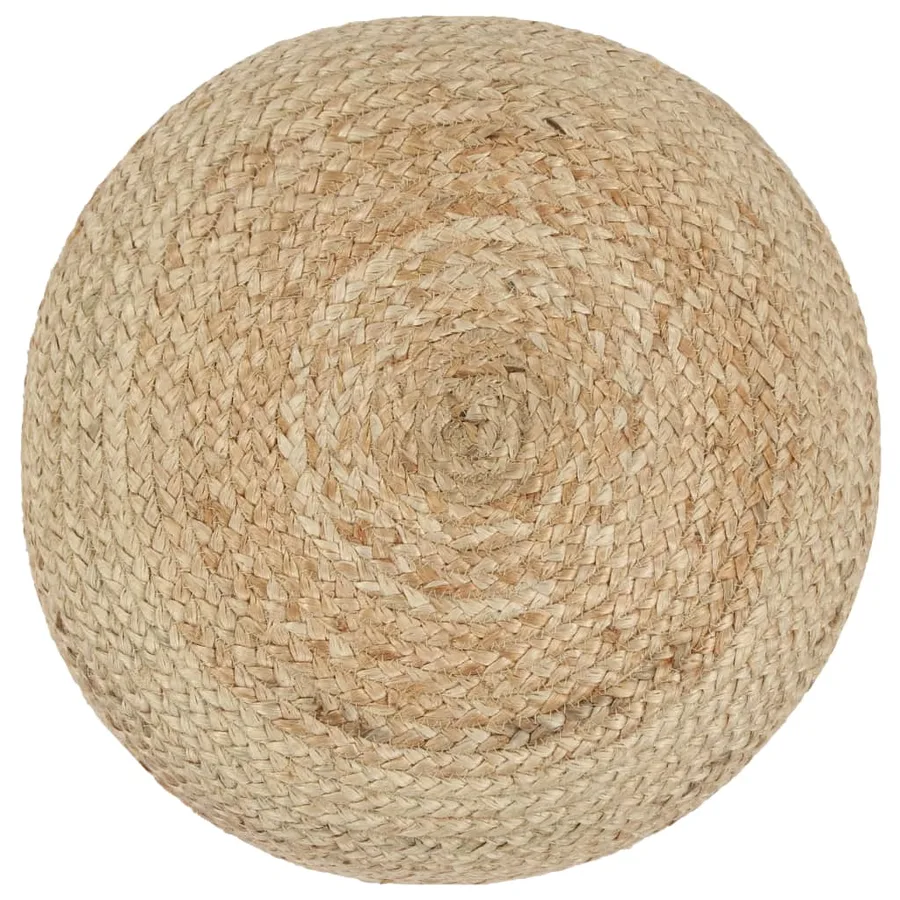 Pouf fait à la main 45 x 30 cm Jute - 2