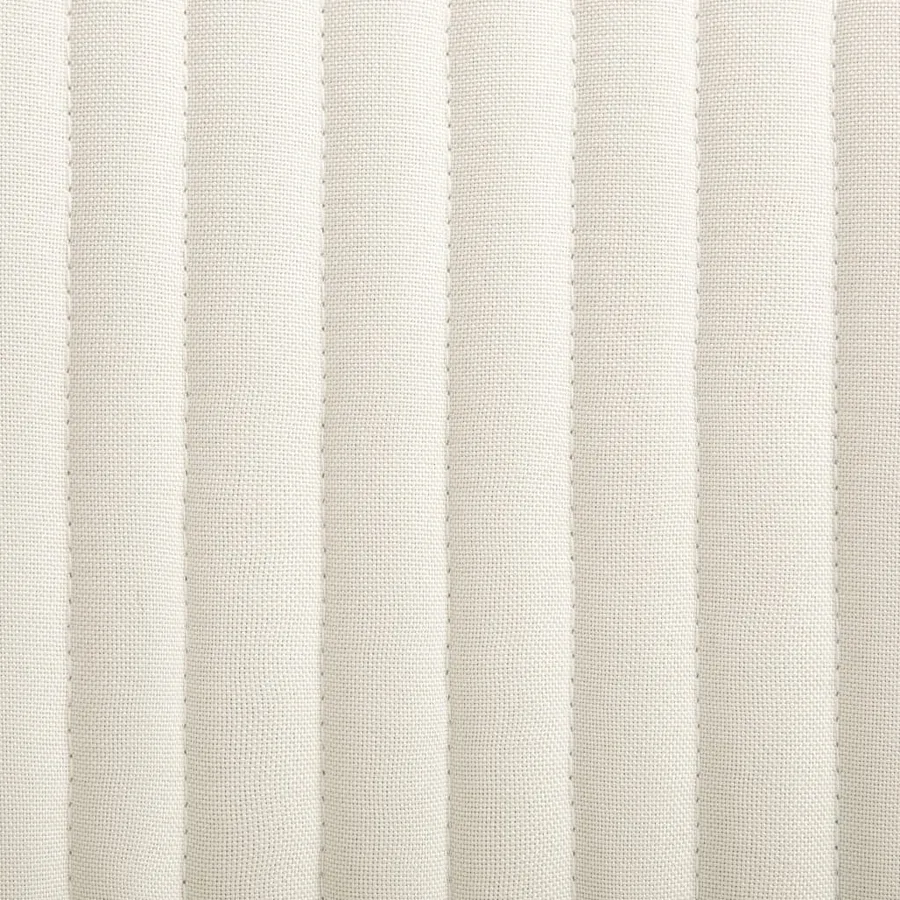 Chaises à manger lot de 4 crème tissu - 7