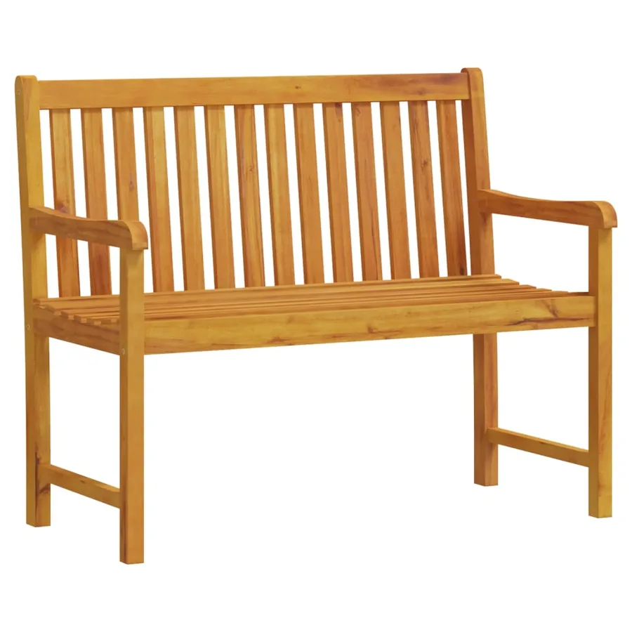 Banc de jardin 110 cm Bois d'acacia solide - 2