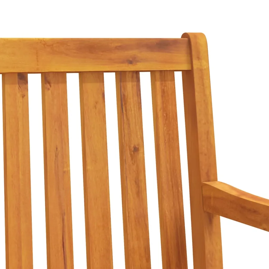 Banc de jardin 110 cm Bois d'acacia solide - 6