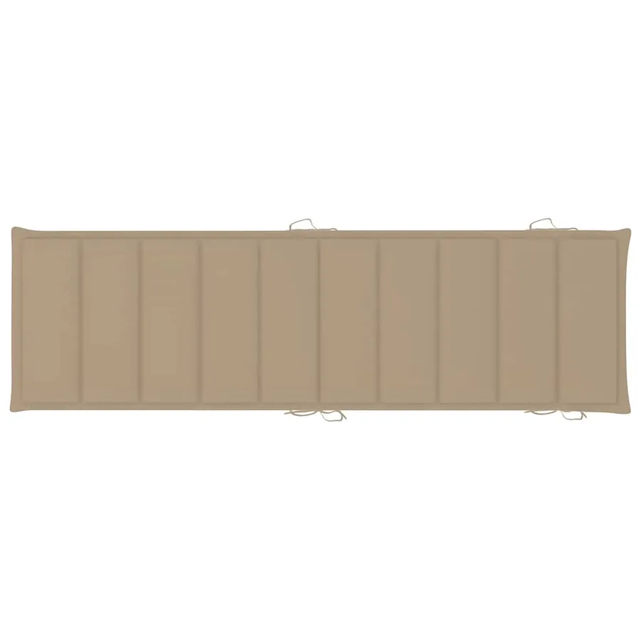 Chaises longues lot de 2 avec coussins Bois d'acacia solide - 10