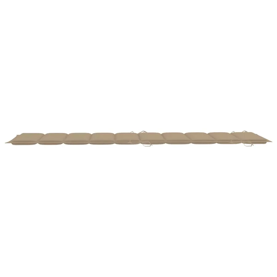 Chaises longues lot de 2 avec coussins Bois d'acacia solide - 9