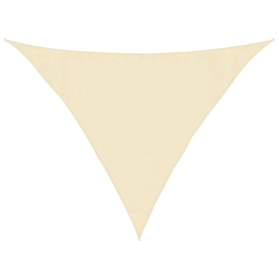 Voile d'ombrage 160 g/m² Crème 3,5x3,5x4,9 m PEHD - 2