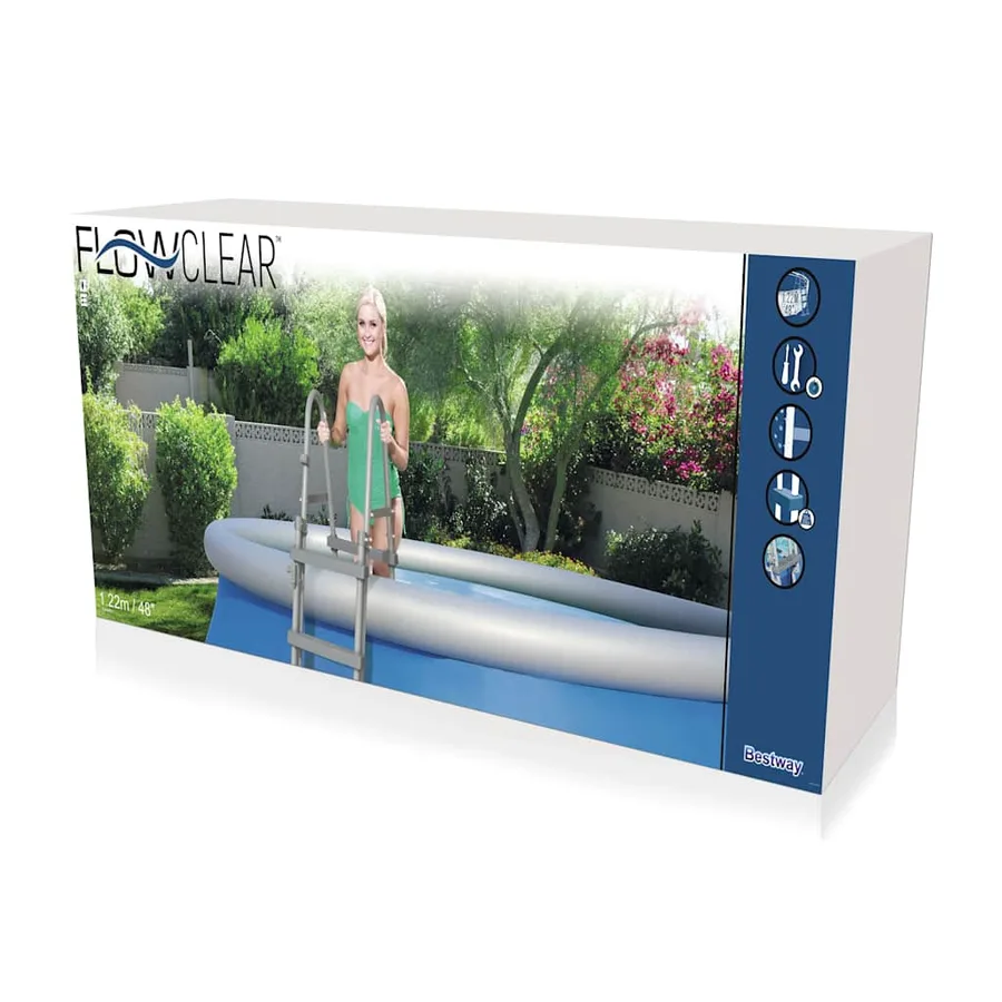 Bestway Échelle de piscine à 4 marches Flowclear 122 cm 58331 - 6