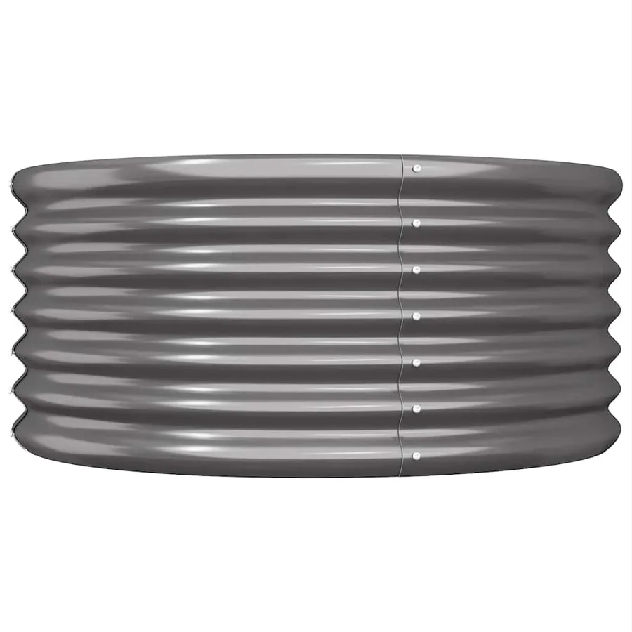 Jardinière Acier galvanisé 80x80x36 cm Anthracite - 3