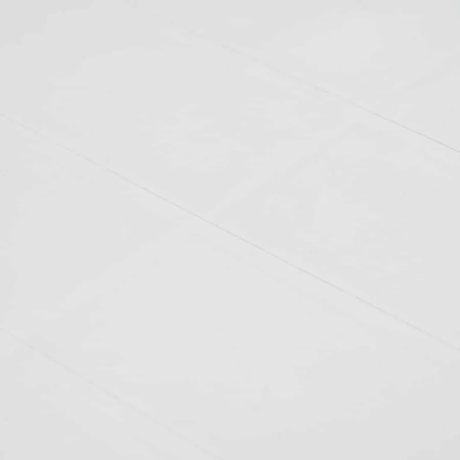 Table de jardin Blanc 79x79x72 cm Plastique Aspect de rotin - 4