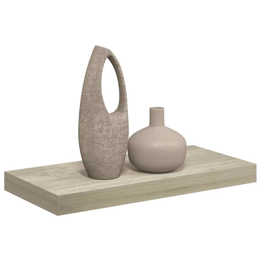 Étagère murale flottante chêne 50x23,5x3,8 cm MDF - 5