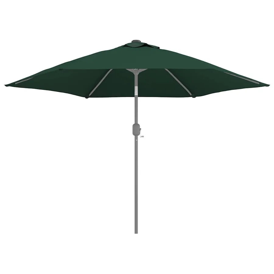 Tissu de remplacement pour parasol d'extérieur Vert 300 cm - 4