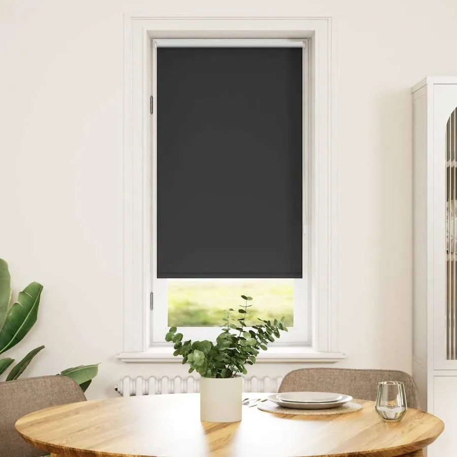 Store enrouleur occultant 64,4 x 120 cm, largeur du tissu 60 cm, noir