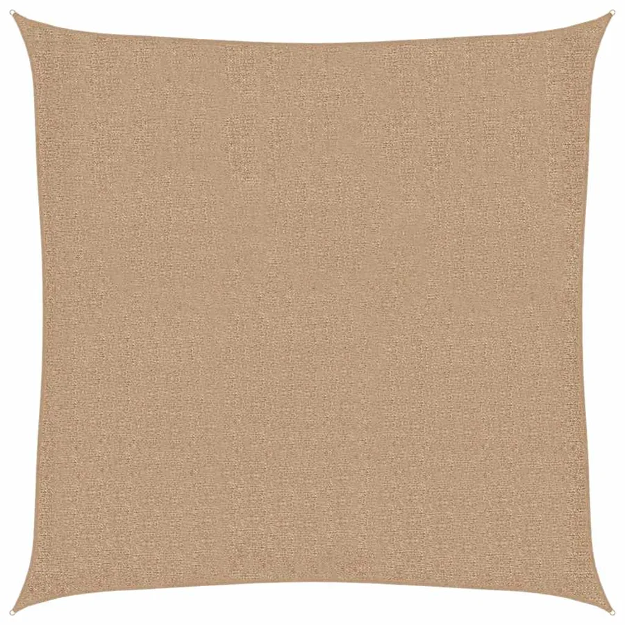 Voile d'ombrage 160 g/m² Taupe 3,6x3,6 m PEHD - 2