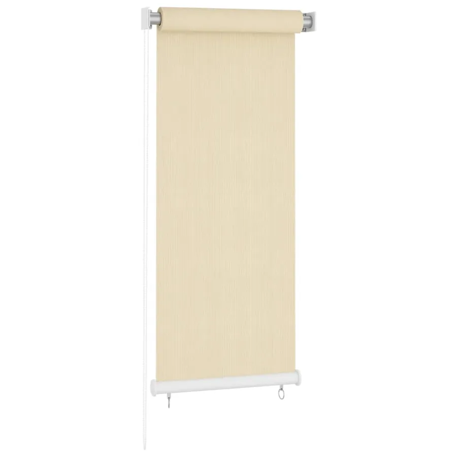 Store roulant d'extérieur couleur crème 65 (l) x 140 (H) cm HDPE