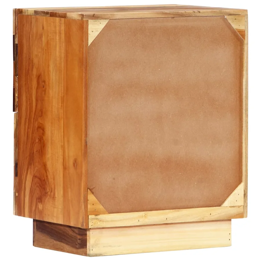 Table de chevet 40 x 30 x 50 cm Bois de récupération massif - 3