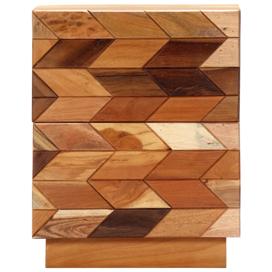 Table de chevet 40 x 30 x 50 cm Bois de récupération massif - 4