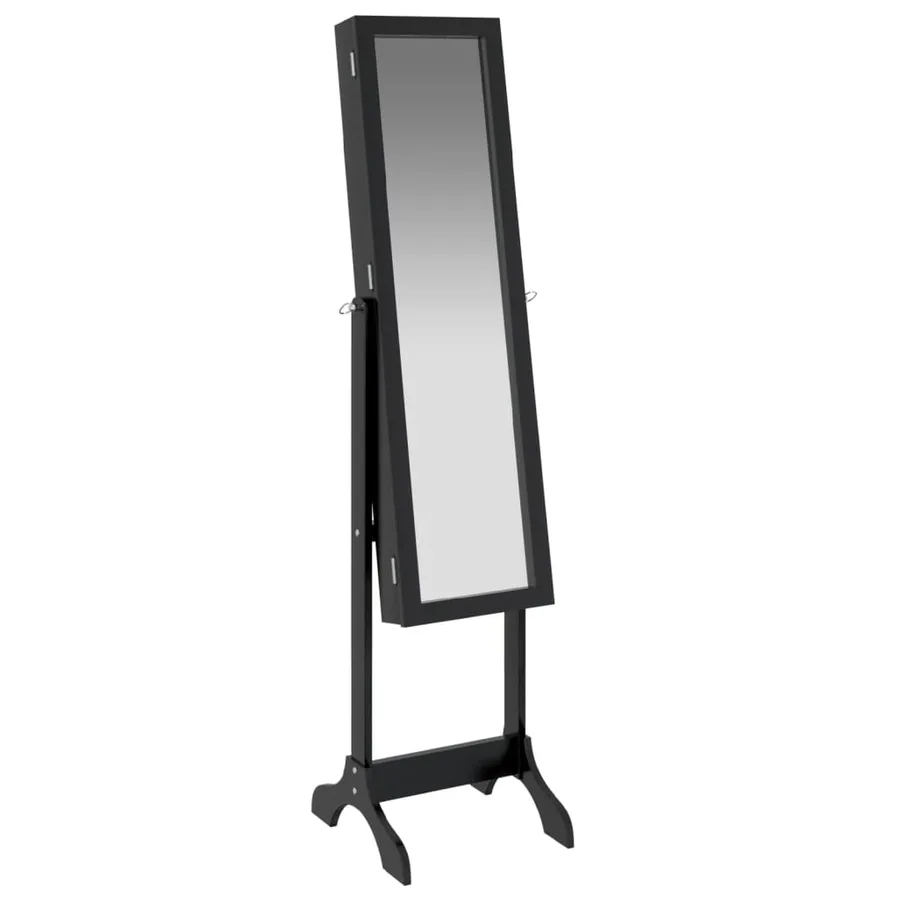 Miroir sur pied noir 34x37x146 cm - 2