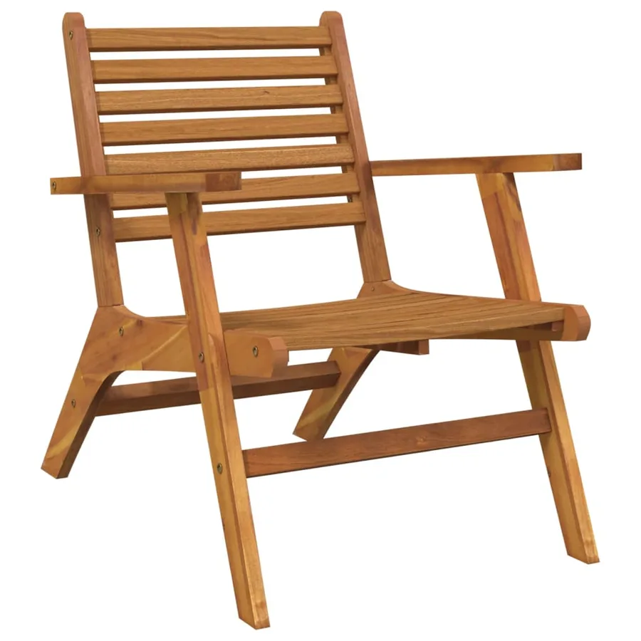 Chaises de jardin lot de 2 Bois d'acacia solide - 3