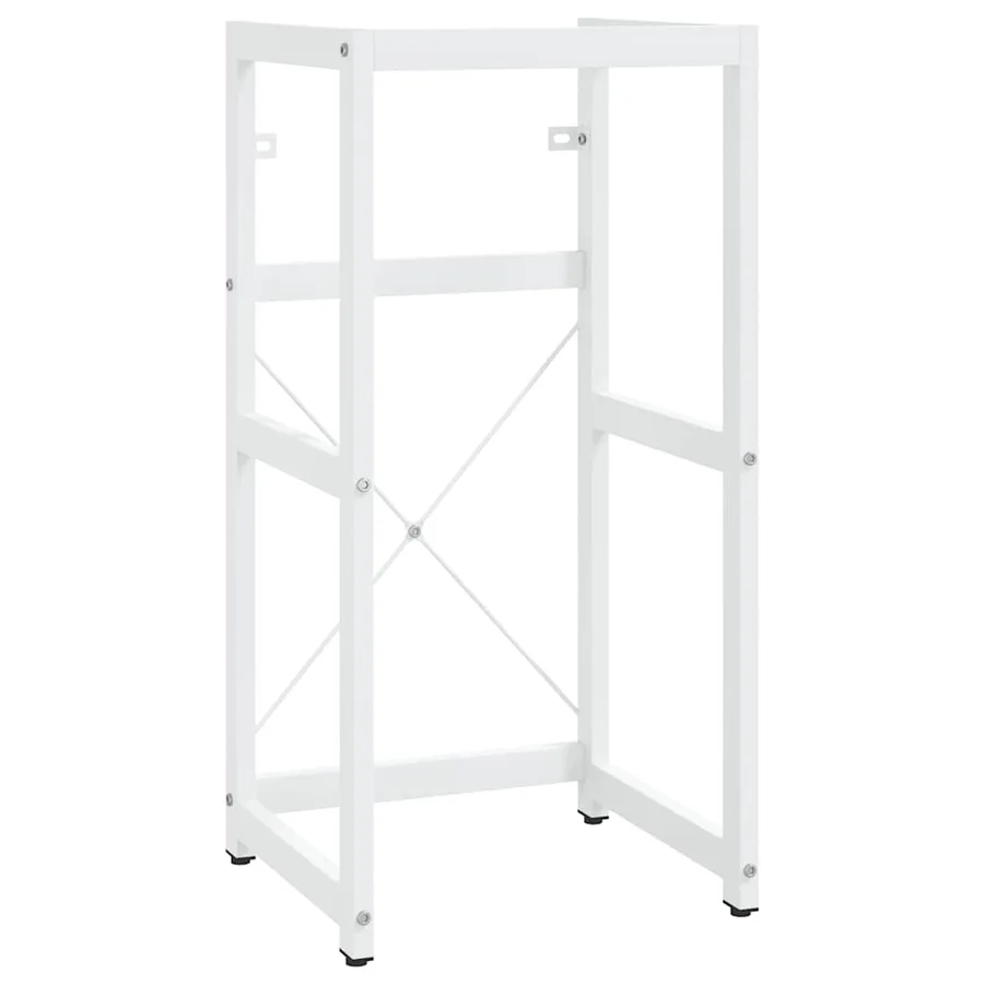 Cadre de lavabo de salle de bain Blanc 40x38x83 cm Fer - 2